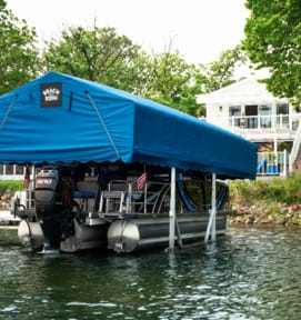 Blue Canopie Beach King